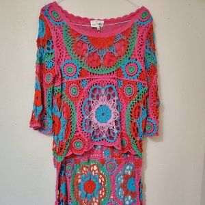 Crochet high low top